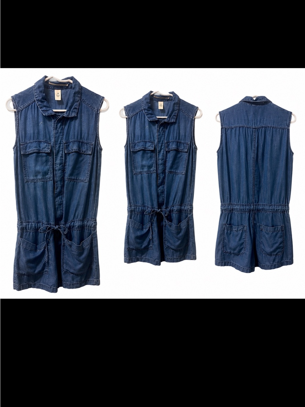 Never worn denim romper from H&M